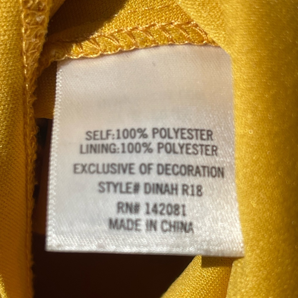 Miami Yellow Floral Midi Dress Size M - Picture 4 of 8